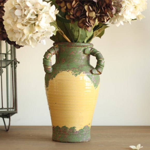 Vintage-antique retro old  three ears flower Pitcher/Vase - Picture 2 of 10